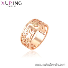 15440 xuping rose gold plated style flower animals shape ring gift for women